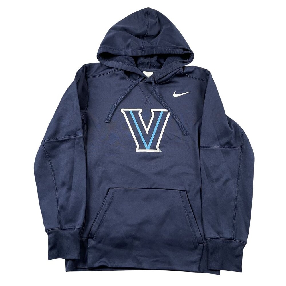VIllanova Nike Hoodie Mens Small Navy Therma-Fit Pullover w/ Drawstring